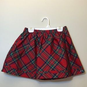Vineyard Vines Girls Holiday plaid skirt